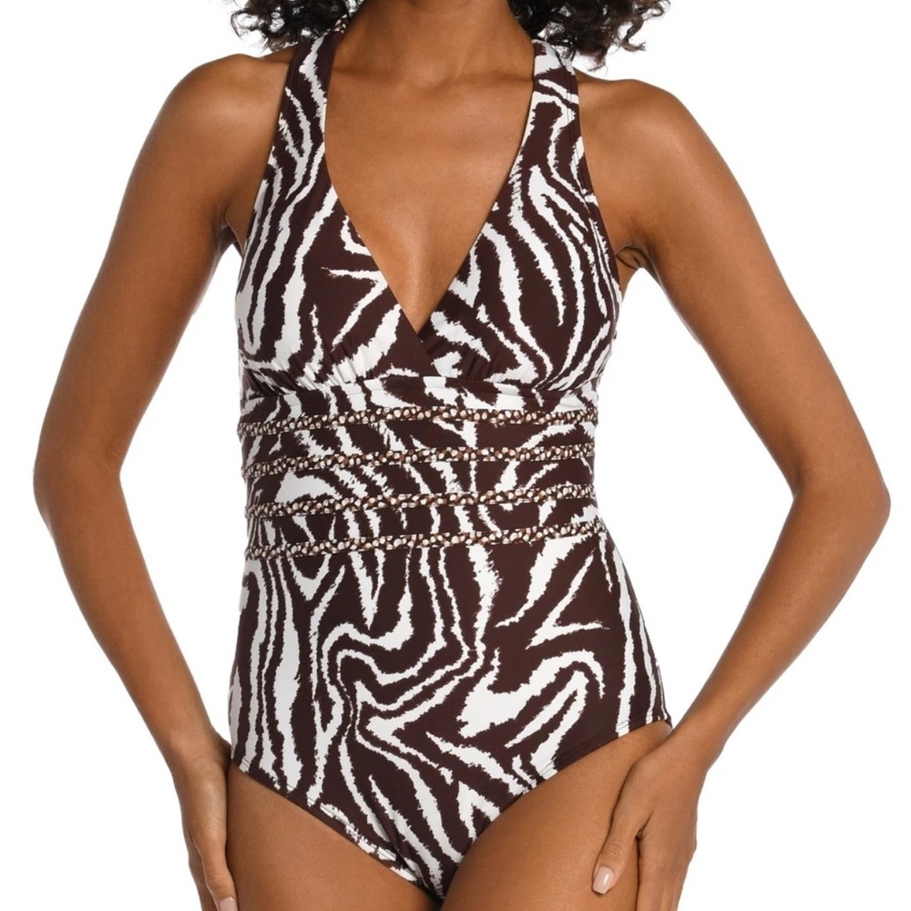 La Blanca LB3ZG22 Fierce Multi-Strap Cross Back One-Piece